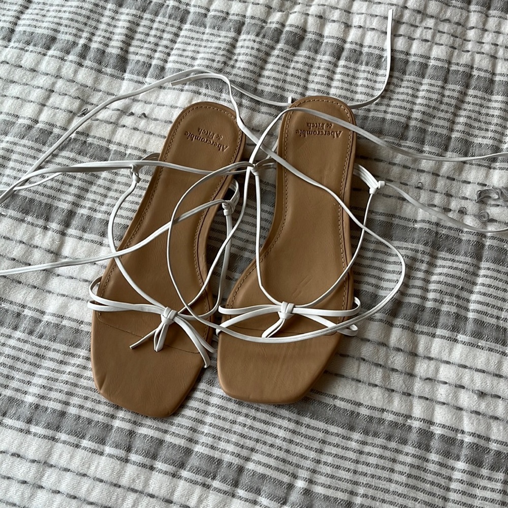Abercrombie lace up sandals